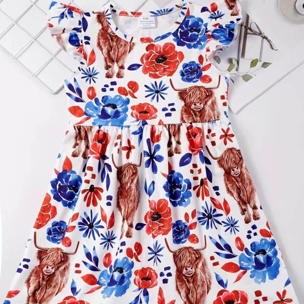 Toddler girl summer cotton dress 👗NEW